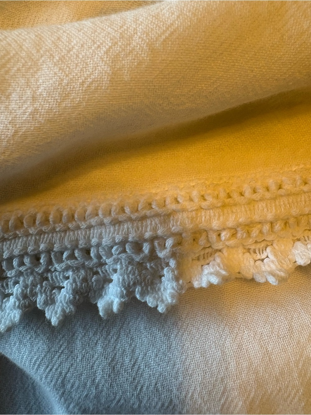 Soft Surroundings White Cotton Peasant Blouse Sz L - Picture 10 of 13